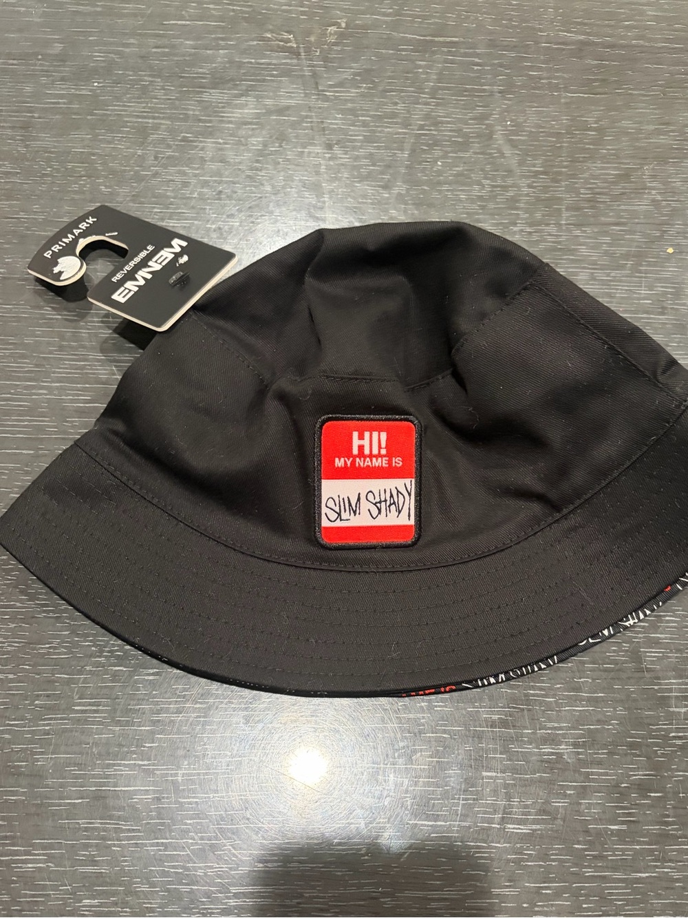 Slim Shady 'Hi My Name Is' Black Bucket Hat
